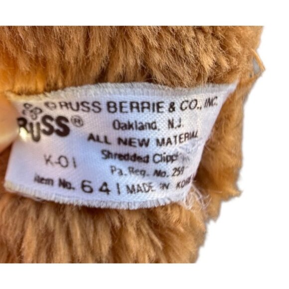 VTG Russ Stuffed Plush Laying Floppy Puppy Dog Realistic Support Pillow Toy - Picture 14 of 16